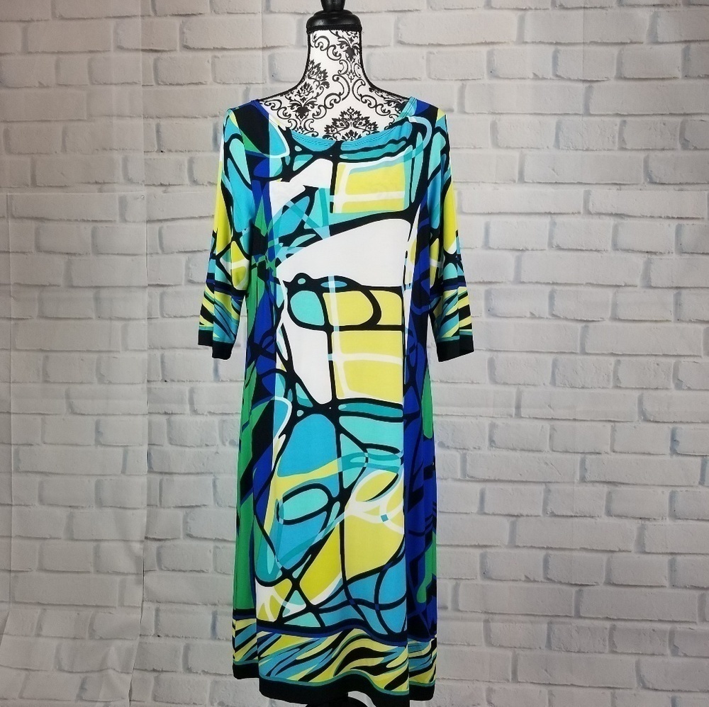 Shelby & palmer sz 14 geo print dress